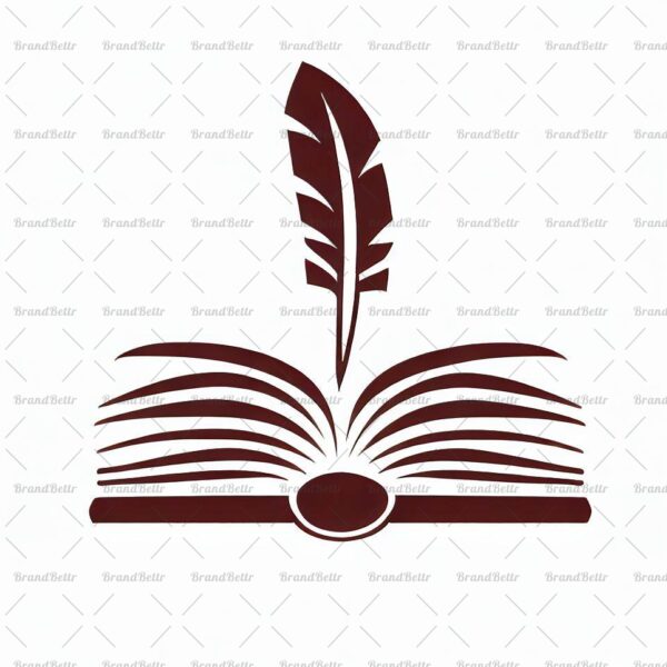 Offenes Buch und Feder